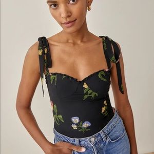 Reformation Blanca Top Night Bloom